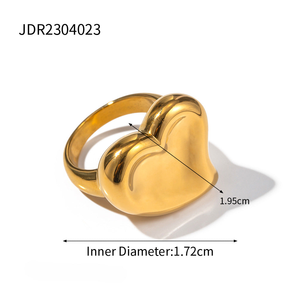 Anillo de oro de acero inoxidable de nuevo llegada al por mayor